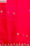 Soft As A Sunrise Coral Organza Unstitched Salwar Kameez With Organza Dupatta