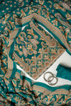Effortless Glamour Rama Crepe Unstitched Salwar Suit With Crepe Dupatta
