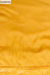 Panna Sunshine Charm Mustard Unstitched Organza Salwar Kameez With Chiffon Dupatta