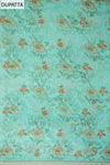 Royal Hertage Tea-Green Crepe Unstitched Salwar Suit With Georgette Dupatta