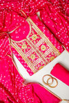 Timeless Elegance Rani Dola Unstitched Salwar Suit With Dola Dupatta