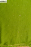 Wrapped in Elegance Pista Cotton Unstitched Salwar Kameez & Chiffon Dupatta