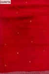 Rani Mirror Sheet, Sequence, Threadwork & Floral Printed Crepe Unstitched Salwar Suit With Chiffon Dupatta