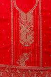 Timeless Elegance Rani Crepe Unstitched Salwar Kameez & Chiffon Dupatta