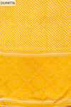 Mango Gold Lehriya Printed Cotton Unstitched Salwar Suit With Cotton Dupatta