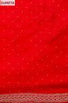 Timeless Elegance Rani Crepe Unstitched Salwar Kameez & Chiffon Dupatta