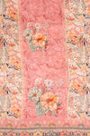 Gajari Mirror Sheet, Sequence, Threadwork & Floral Printed Crepe Unstitched Salwar Suit With Chiffon Dupatta
