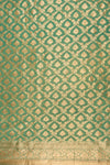 Mint Green Banarasi Woven Zari Khaddi Georgette Unstitched Salwar Suit With Georgette dupatta