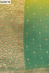 Mint Green Banarasi Woven Zari Khaddi Georgette Unstitched Salwar Suit With Georgette dupatta