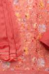 Glow Different In Gajari Unstitched Organza Salwar Kameez With Chiffon Dupatta