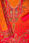 Timeless Elegance Rani Crepe Unstitched Salwar Suit With Crepe Dupatta