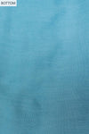 Sky Blue Mirror Sheet, Threadwork & Digital Printed Cotton Unstitched Salwar Suit With Chiffon Dupatta