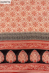 Tussar And Black Digital Printed Cotton Unstitched Salwar Suit With Cotton Dupatta