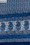 Navy Blue Digital Printed Cotton Unstitched Salwar Suit With Cotton Dupatta