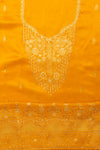 Sunshine Charm Mustard Georgette Unstitched Salwar Kameez With Crepe Dupatta