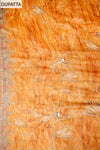 Raw Mustard Crepe Unstitched Salwar Suit With Chiffon Dupatta