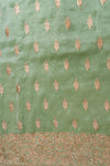 Gentle Tones Mint Green Unstitched Organza Salwar Kameez With Organza Dupatta