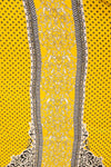 Raw Elegance Mustard Black Crepe Unstitched Salwar Suit With Crepe Dupatta