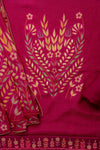 Step Into The Spotlight Magenta Shimmer Unstitched Salwar Kameez With Georgette Dupatta
