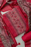 Step Into The Spotlight With Magenta Tussar Unstitched Salwar Kameez With Tussar Dupatta