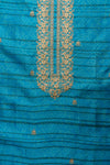 Timelessly Yours Sky Blue Unstitched Cotton Salwar Kameez With Cotton Dupatta