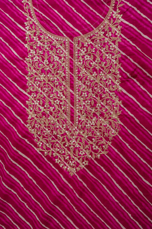 Step Into The Spotlight With Magenta Cotton Unstitched Salwar Kameez With Cotton Dupatta