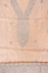 Off White Sequence, Zarkan & Zari Threadwork Crepe Unstitched Salwar Suit With Chiffon dupatta
