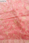 Glow Different Gajari Organza Unstitched Salwar Kameez With Organza Dupatta