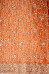 Heritage Glow Rust Crush Tissue Unstitched Salwar Suit With Tissue Dupatta