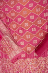 Gajari Woven Zari Cotton Unstitched Salwar Suit With Cotton Dupatta