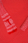 Red Digital Printed Cotton Unstitched Salwar Suit With Cotton Dupatta