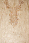 Timeless beauty Tussar Organza Unstitched Salwar Suit With Organza Dupatta