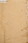 Timeless beauty Tussar Organza Unstitched Salwar Suit With Organza Dupatta