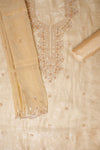 Timeless beauty Tussar Organza Unstitched Salwar Suit With Organza Dupatta