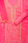 Glow Different Gajari Unstitched Crepe Salwar Kameez With Chiffon Dupatta