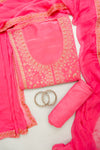 Glow Different Gajari Unstitched Crepe Salwar Kameez With Chiffon Dupatta