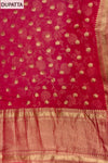 Onion Banarasi Woven Zari Khaddi Georgette Unstitched Salwar Suit With Georgette Dupatta