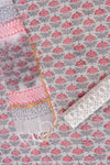 Grey Digital Printed Cotton Unstitched Salwar Suit With Cotton Dupatta