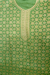 Celebrate tradition in Mehndi Cotton Unstitched Salwar Kameez With Cotton Dupatta