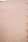 Stunningly Unique Onion  Crush Tissue Unstitched Salwar Suit With Tissue Dupatta