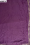 Delicate And Dreamy Mauve Crepe Unstitched Salwar Kameez With Chiffon Dupatta