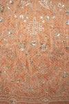 Graceful Flow Peach Georgette Unstitched Salwar Kameez With Chiffon Dupatta