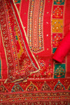 Soft As A Sunrise Coral Crepe Unstitched Salwar Kameez With Chiffon Dupatta