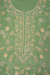 Wrapped in Elegance Pista Crepe Unstitched Salwar Kameez & Georgette Dupatta