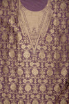 Regal And Radiant Garnet Shimmer Unstitched Salwar Kameez With Cotton Dupatta