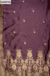 Regal And Radiant Garnet Shimmer Unstitched Salwar Kameez With Cotton Dupatta