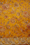 Sunshine Charm Mustard Organza Unstitched Salwar Kameez With Chinon Dupatta