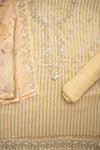 Tussar Organza Unstitched Salwar Kameez With Organza Dupatta