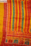Sunshine Charm Mustard Crepe Unstitched Salwar Kameez & Chiffon Dupatta