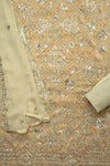 Timeless Beauty Tussar Georgette Unstitched Salwar Kameez With Chiffon Dupatta